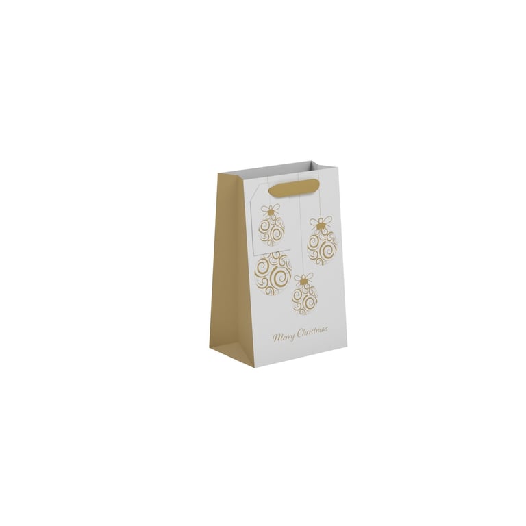 Christmas Baubles Gift Bag - Small Holiday Storage Container