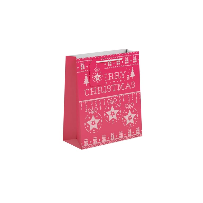 Christmas Jumper Gift Bag - Medium Size Holiday Storage Bag for Festive Sweaters