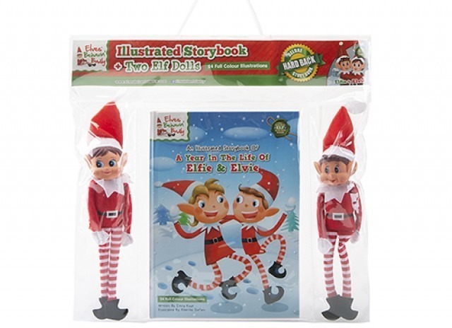 A4 Elf Book Set With 10-Inch Collectible Dolls - Home Decor & Kids Toy Furniture