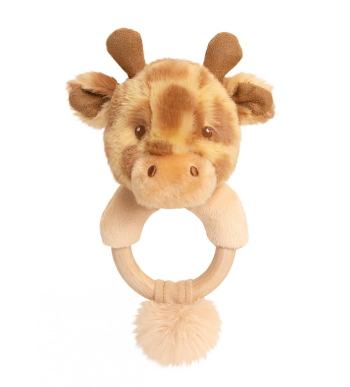 Keeleco Huggy Giraffe Ring Rattle - Educational Baby Toy & Home Decor Item