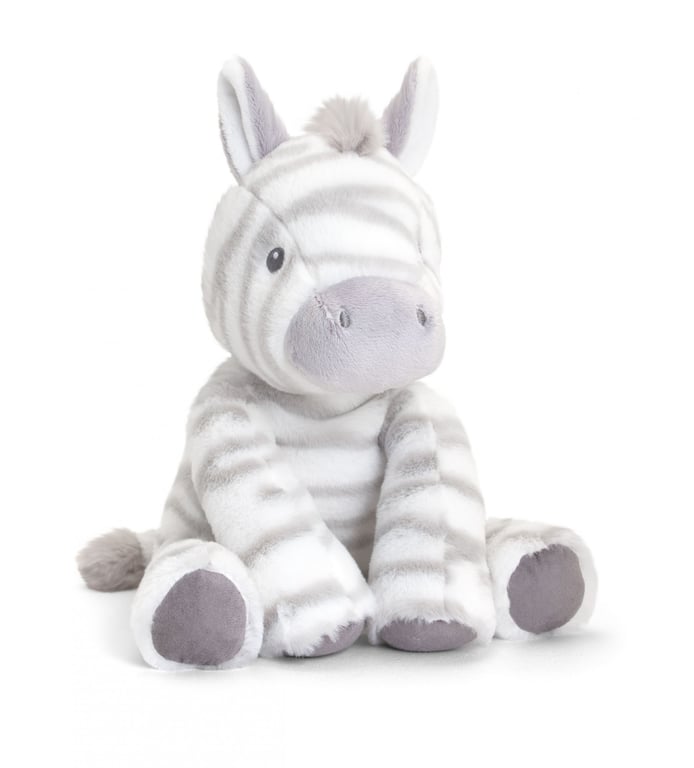 Keeleco Cuddle Zebra 25cm Soft Plush Toy - Perfect Home Decor or Baby Gift