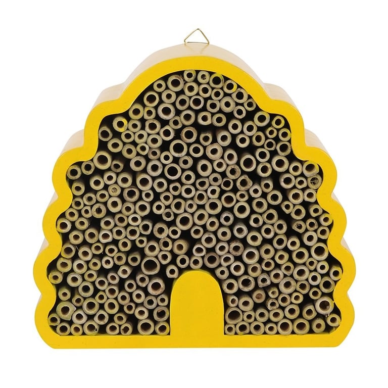 Beehive Shaped Bee House - Natural Pest Control and Honeybee Habitat for Outdoor Decor