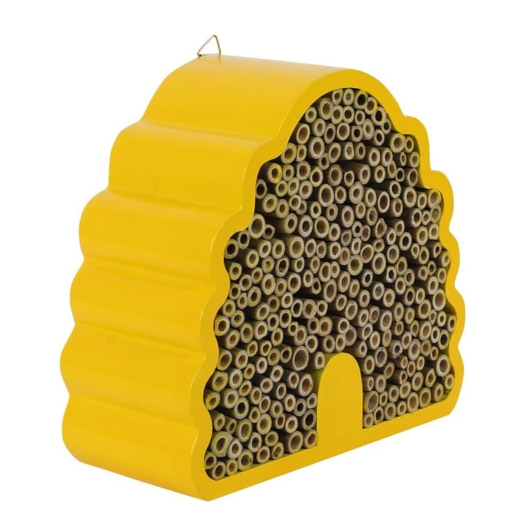 Beehive Shaped Bee House - Natural Pest Control and Honeybee Habitat for Outdoor Decor