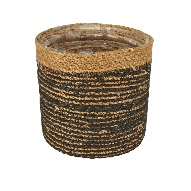Natural Fiber Hogla & Jute Rope Set with Liner - 5 Pieces Home Decor Woven Ropes