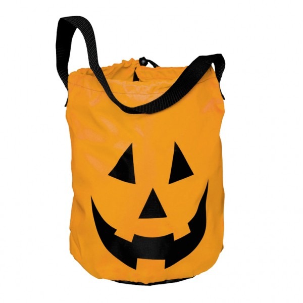 Halloween Pumpkin Treat Tote Bag - Perfect Trick or Treat Bag for Fall Parties and Halloween Costume Accessory