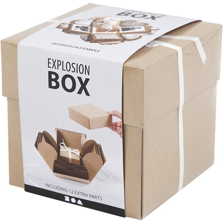 Kraft Explosion Box - Balloon Pop Fun Party Supplies and Birthday Decorations for Home Entertainment