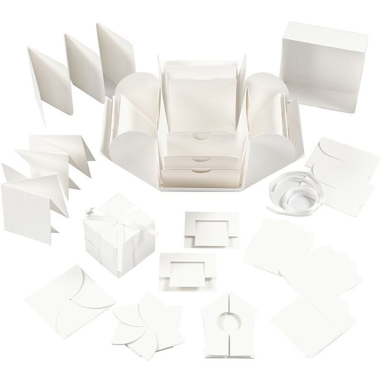 Off White Explosion Box - Modern Home Decor Storage with Unique Fashion Accessories Design