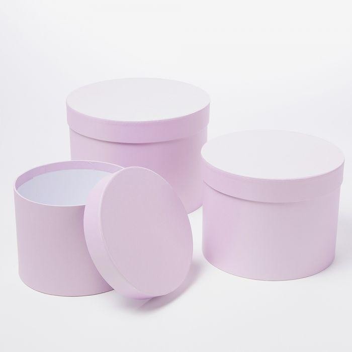 Lilac Symphony Hat Boxes - Luxury Set of 3 Storage Solutions for Fashion Accessories