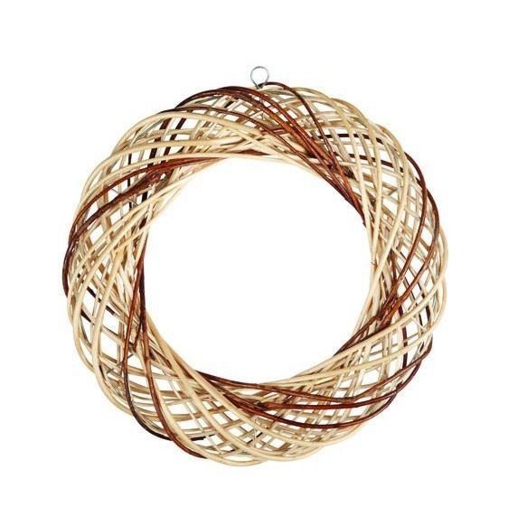 Natural 40cm Willow Wreath - Rustic Home Decor and Garden Decoration
