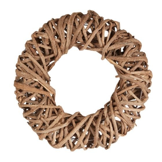 Brown Carrizo Wreath - Rustic Home Decor, 37cm Outdoor Wreath