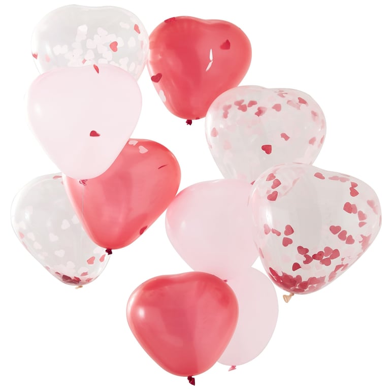Mixed Pack Balloons - Decorative Party and Home Decor Essentials (Pack of 10)