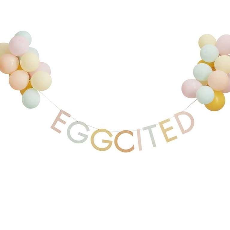 Eco Eggciting Reusable Bunting - Sustainable Party Decor for Eco-Friendly Events