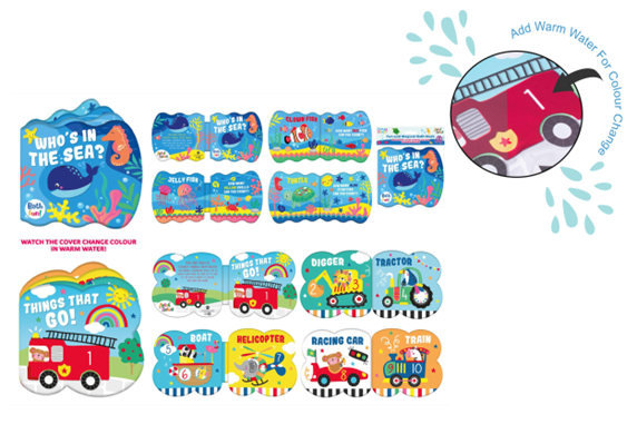 Colour-Changing Kids Bath Book - Educational Bathtub Toy for Learning Through Play