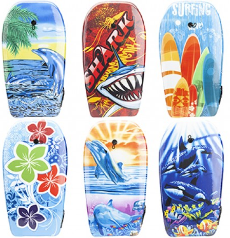41 Inch Inflatable Body Board - Perfect Beach and Pool Surfboard for Summer Fun