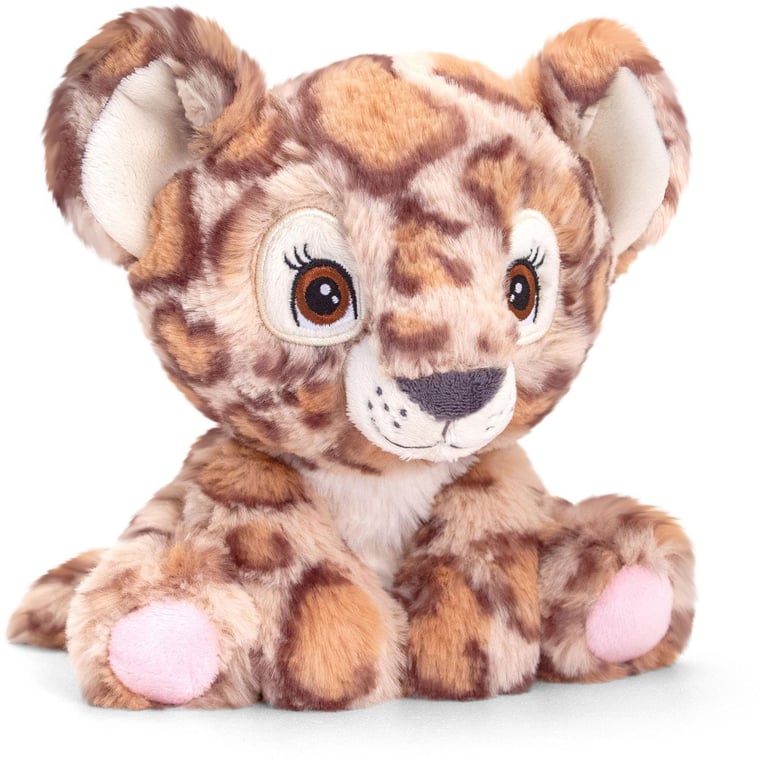 Keeleco 16cm Clouded Leopard Plush Toy - Adoptable World Catnip Friend for Home Decor