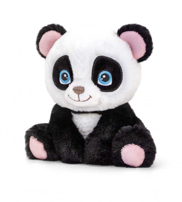 16cm Keeleco Adoptable World Panda - Soft and Cuddly Home Decor Panda Stuffed Animal