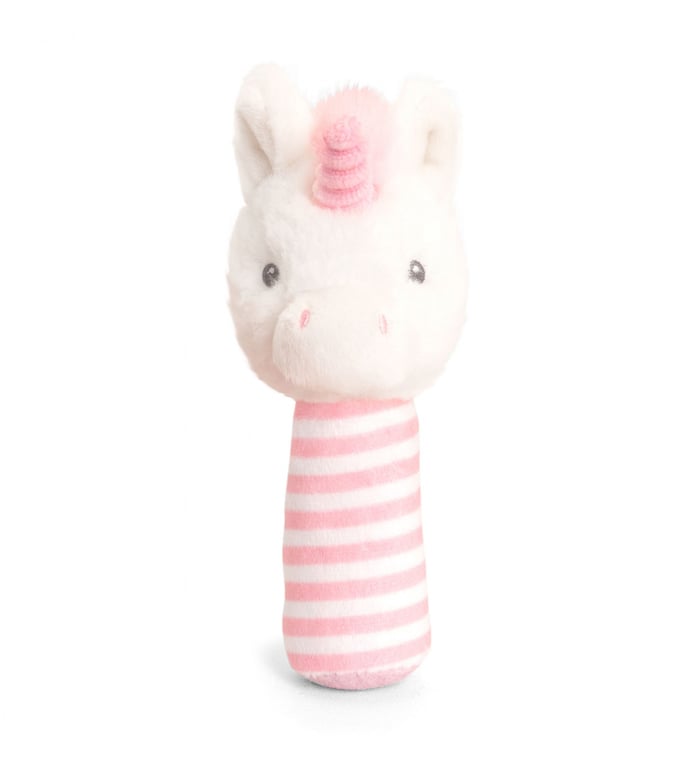 Keeleco Baby Twinkle Unicorn Stick Rattle, 14cm Toddler Toy & Baby Rattle for Sensory Development