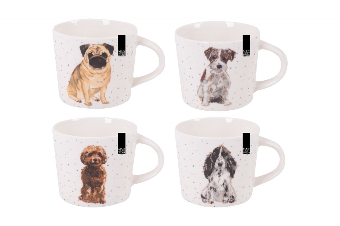 Bone China Dog Breed Assorted Mug - Home Decor Tea Mugs Set Kitchenware