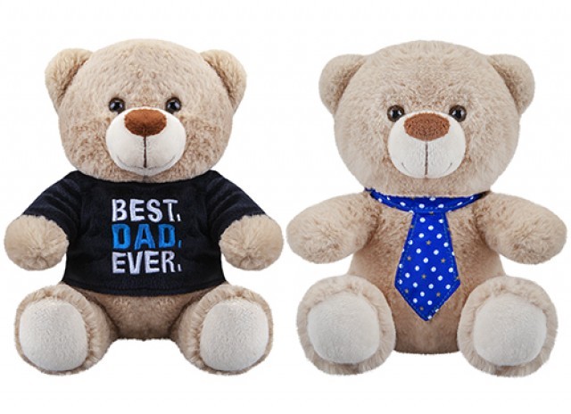 Soft Stuffed Animal - Best Dad Ever Bear Plush Toy Gift