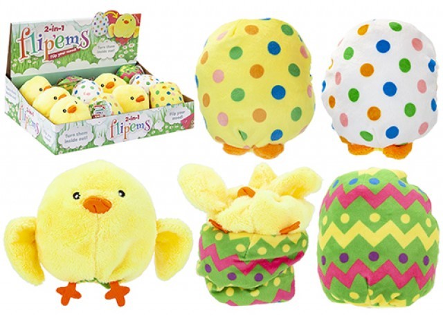Soft Reversible Chick Plush Toy 12cm - Assorted Home Decor Plush