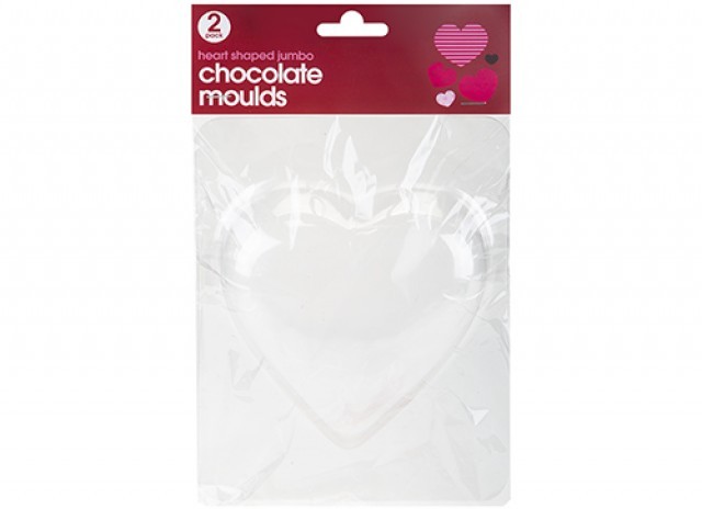 Silicone Heart Moulds Set of 2 Baking Chocolate Candy Cookie Cutters