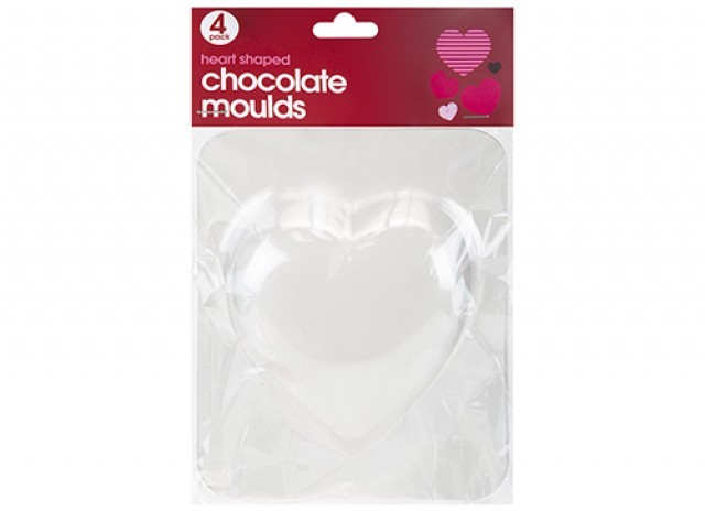 Silicone Heart Moulds - Pack of 4 Baking Cupcake Dessert Decorating Tools