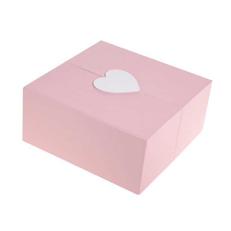 Baby Pink Flower Box - 22cm Home Decor Floral Decoration Box