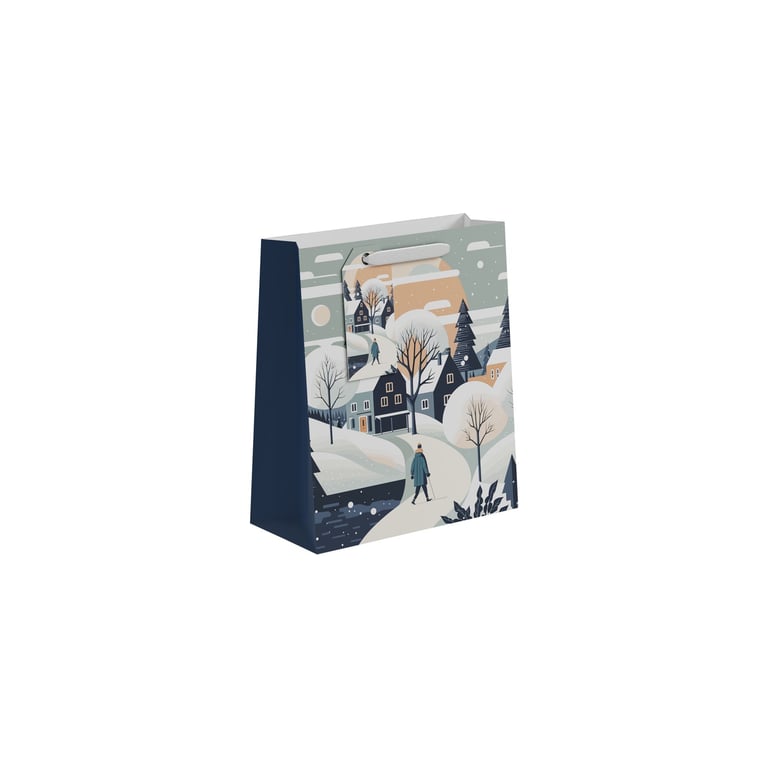 Medium Snowy Walk Gift Bag - Winter Outdoor Holiday Gift Pack