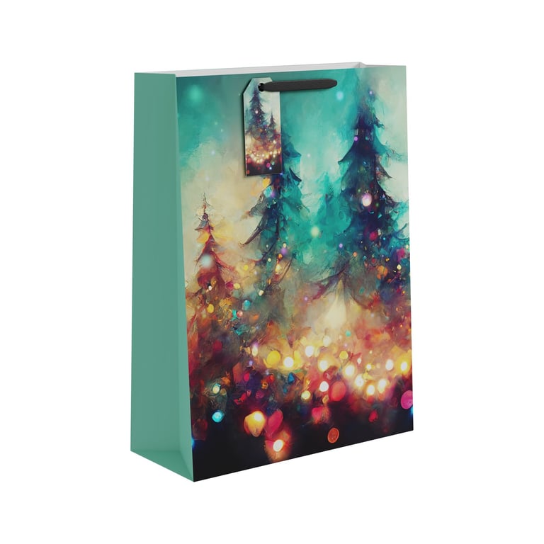 Extra Large Forest Lights Gift Bag - Home Lighting Decor and Holiday Decoration Gift Packaging