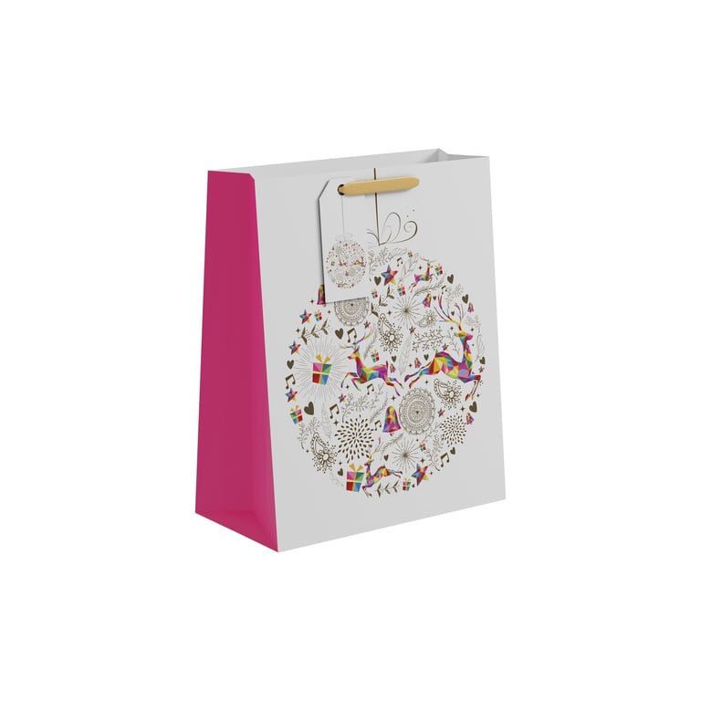 Large Hanging Bauble Gift Bag - Elegant Home Decor and Holiday Gift Wrapping Solution