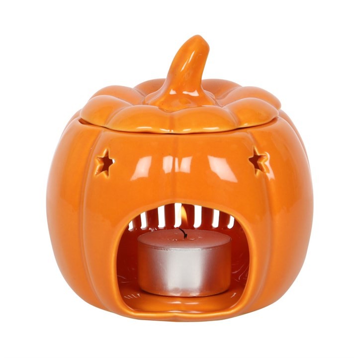 Hello Autumn Pumpkin Burner - Soy Wax Candle with Fall Home Fragrance and Autumn Home Decor Scented Candle for Indoor Use