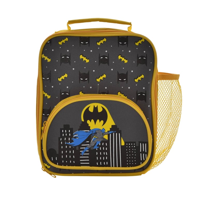 Warner Bros Batman DC Comics Lunch Bag - Superhero Themed Backpack for Kids