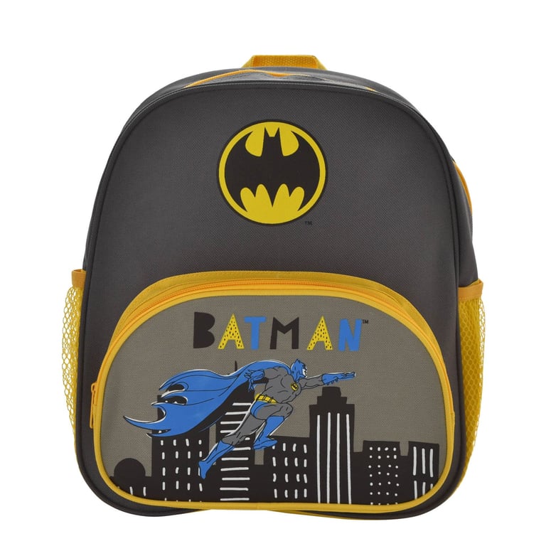 Warner Bros Batman Superhero Backpack - Official DC Comics Bag for Kids