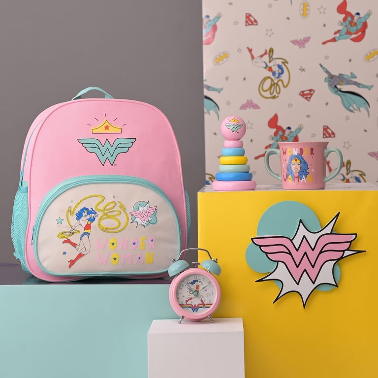 Warner Bros Wonder Woman Superhero Backpack DC Comics School Bag