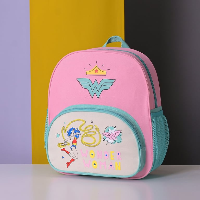 Warner Bros Wonder Woman Superhero Backpack DC Comics School Bag