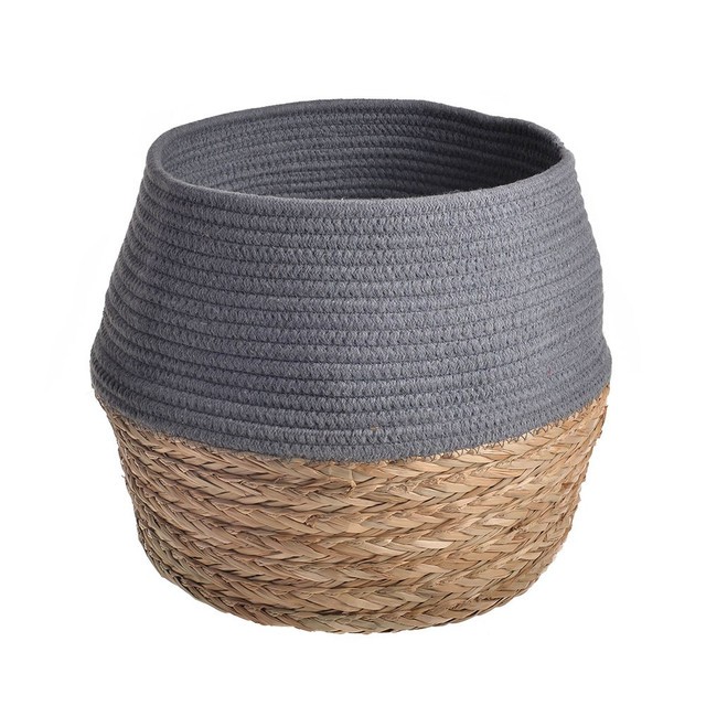 Blue 32cm Woven Storage Basket - Perfect Home & Garden Solution for Outdoor Organization and Decoration