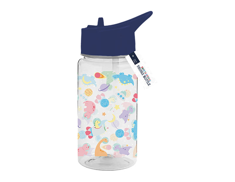 Boys Printed Bottle With Straw - 400ml BPA-Free Kids Water Bottle