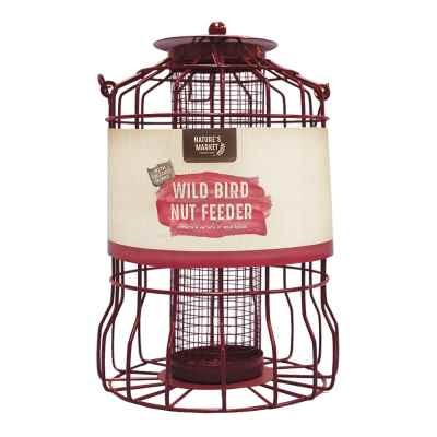 Nut Feeder With Squirrel Guard - Wildlife Proof Outdoor Bird Feeding Station