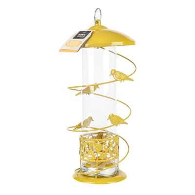 Finch Seed Bird Feeder - Hanging Outdoor Bird Feeding Station with Seed Capacity