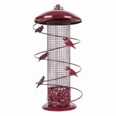 Finch Peanut Bird Feeder - Durable Outdoor Bird Feeding Station with Large Capacity Birdseed Holder