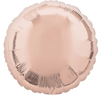 Rose Gold 18 Inch Circle Party Balloon - Home Decor Celebration Decoration