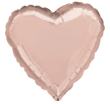 Rose Gold Foil Heart Balloon 18 - Elegant Party Decoration Centerpiece