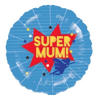 18 Inch Super Mum Party Balloon - Perfect Home Decoration for Birthdays and Events