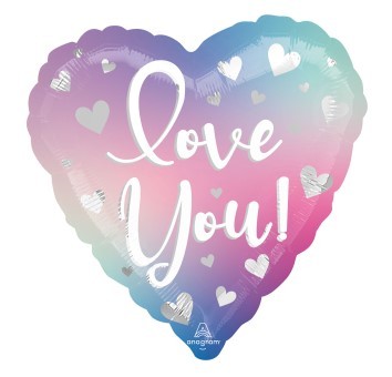 18 Inch Love You Ombre Balloon - Party and Wedding Decorations