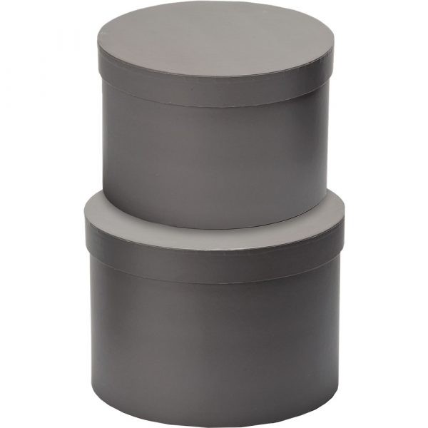 Grey Hat Box Set - Premium Hat Storage and Organizer Cases