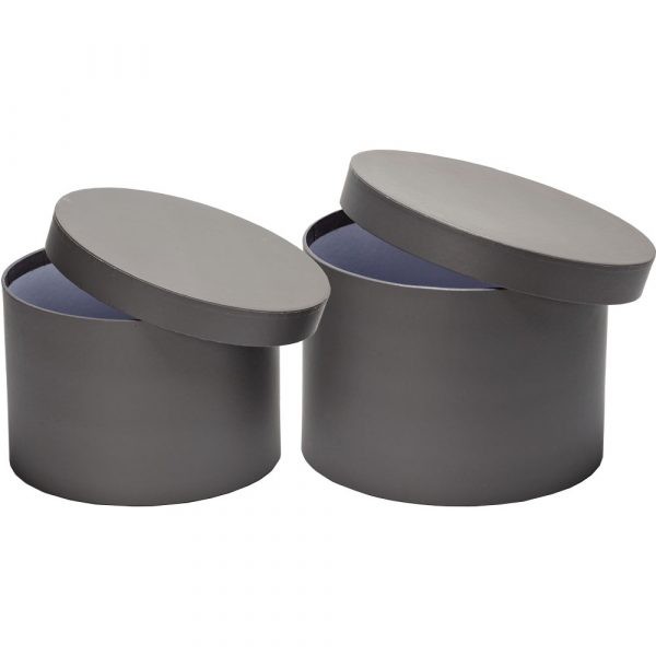 Grey Hat Box Set - Premium Hat Storage and Organizer Cases