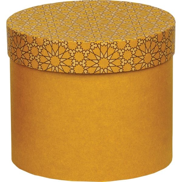 Eden Flare Butterscotch Yellow Hat Box Set - Stylish Storage for Fashion Accessories and Home Organization