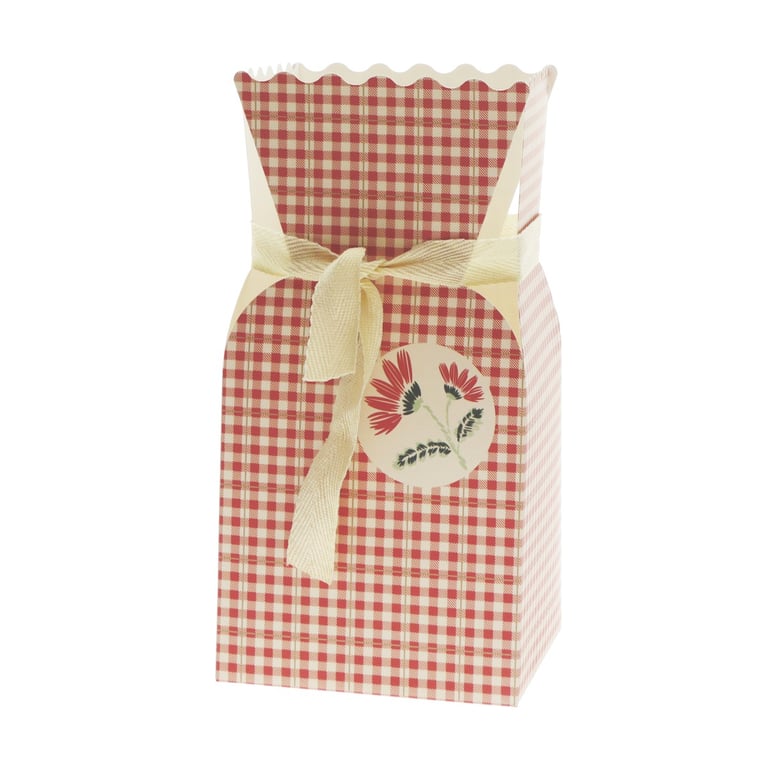 Red Picnic Field Bouquet Box (x10) - Beautiful Floral Gift for Home Decor and Garden Decoration