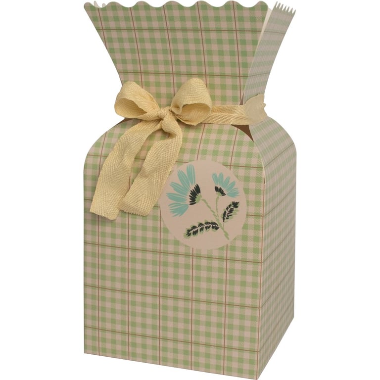 Green Picnic Field Bouquet Box (x10) - Outdoor Wedding Decor & Home Garden Decoration Floral Gift Box