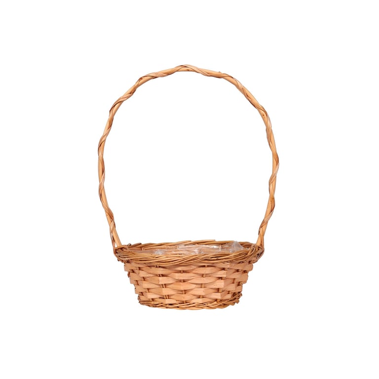 Golden Round 9inch Storage Basket - Elegant Home Decor and Kitchen Organization Solution